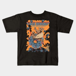 T Rex Revenge (Dark Background) Kids T-Shirt